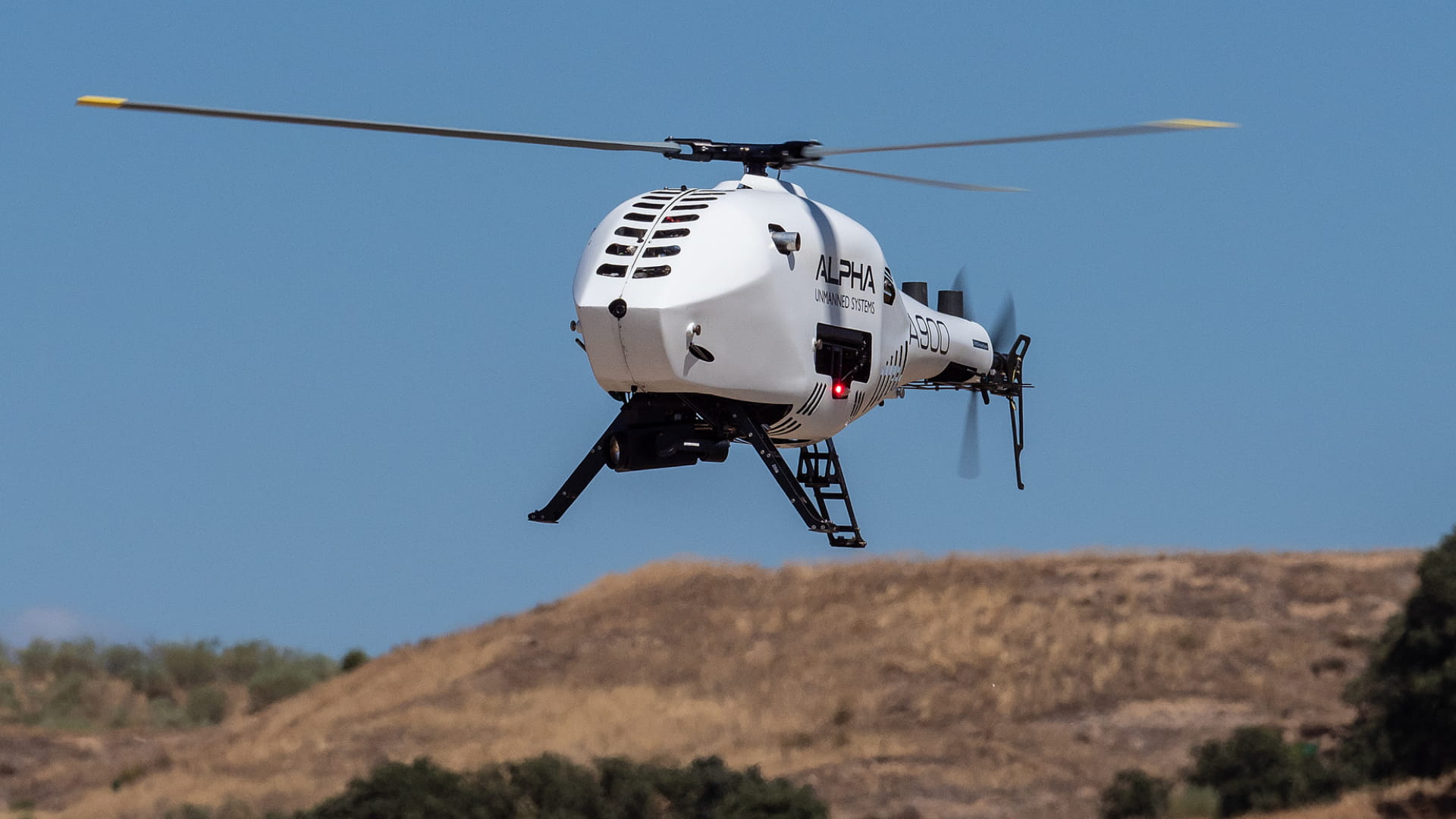 Alpha 900 UAV táctico tipo helicóptero