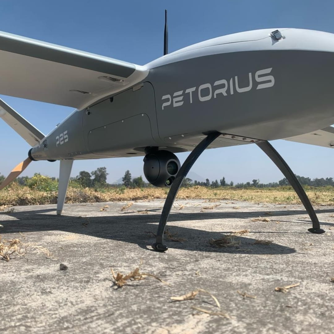Sistema VTOL Petorius con sensores avanzados